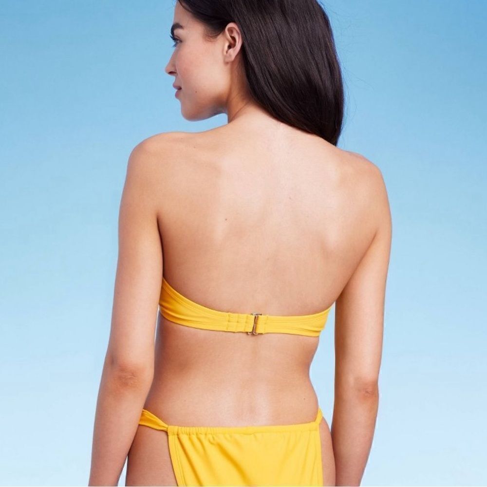 Knot front Bandeau bikini top‎ - Picture 2 of 4